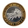 Image 1 : .999 Fine Silver Sam's Town Casino Las Vegas $10 Limited Edition Gaming Token