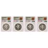 Image 1 : Lot of (4) 1968Mo Mexico 25 Pesos Olympics Commemorative Silver Coins NGC MS65