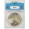 Image 1 : 1922 $1 Peace Silver Dollar Coin ANACS MS64