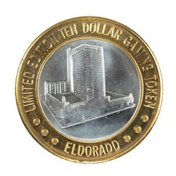 .999 Fine Silver Eldorado Reno, Nevada $10 Limited Edition Gaming Token