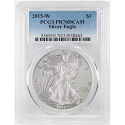 2015-W $1 Proof American Silver Eagle Coin PCGS PR70DCAM