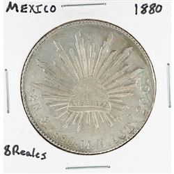 1880 Mexico 8 Reales Silver Coin