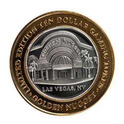 .999 Silver Golden Nugget Las Vegas, Nevada $10 Casino Limited Edition Gaming Token