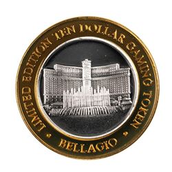 .999 Silver Bellagio Las Vegas, NV $10 Casino Limited Edition Gaming Token