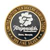 Image 2 : .999 Silver Fitzgeralds Casino & Hotel Reno, Nevada $10 Limited Edition Gaming Token