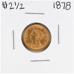 1878 $2 1/2 Liberty Head Quarter Eagle Gold Coin