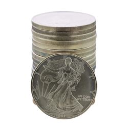 Roll of (20) Brilliant Uncirculated 1997 $1 American Silver Eagle Coins