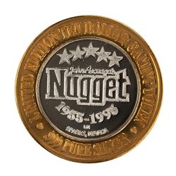 .999 Fine Silver John Ascuaga's Nugget Sparks, NV $10 Limited Edition Gaming Token