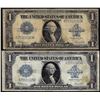 Image 1 : Lot of (2) 1923 $1 Silver Certificate Notes