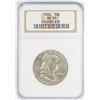 Image 1 : 1963 Franklin Half Dollar Coin NGC MS65