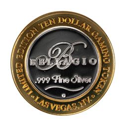 .999 Silver Bellagio Las Vegas, NV $10 Casino Limited Edition Gaming Token