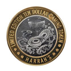 .999 Fine Silver Harrahs Casino Las Vegas, Nevada $10 Limited Edition Gaming Token