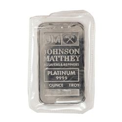 Johnson Matthey 1 Ounce Platinum Bar