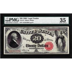1880 $20 Legal Tender Note Fr.147 PMG Choice Very Fine 35