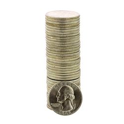 Roll of (40) Brilliant Uncirculated 1948 Washington Quarter Coins