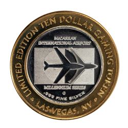 .999 Silver McCarran International Airport Las Vegas, NV $10 Limited Gaming Token