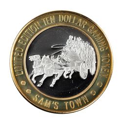 .999 Fine Silver Sam's Town Casino Las Vegas $10 Limited Edition Gaming Token