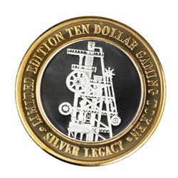 .999 Silver Silver Legacy Reno, Nevada $10 Casino Limited Edition Gaming Token