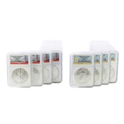 Set of 2012-S/W $1 American Silver Eagle Coins NGC MS70 from Mint Sealed Box's 1-20