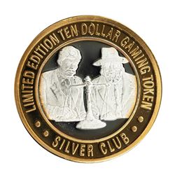 .999 Silver Club Sparks, Nevada $10 Casino Limited Edition Gaming Token