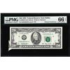 Image 1 : 1993 $20 Federal Reserve Note Printed Fold ERROR PMG Gem Uncirculated 66EPQ