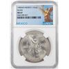 Image 1 : 1985Mo Mexico 1 Onza Libertad Silver Coin NGC MS67