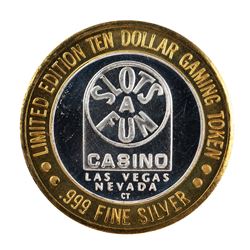 .999 Silver Slots A Fun Casino Las Vegas, NV $10 Limited Edition Casino Gaming Token