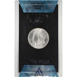 1883-CC $1 Morgan Silver Dollar Coin GSA Hoard ANACS MS62