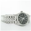 Image 5 : Rolex Mens Stainless Steel 36MM Black Index 36MM Datejust Wristwatch