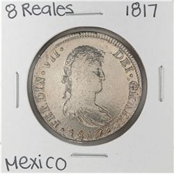 1817 Mo Mexico 8 Reales Silver Coin