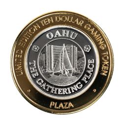 .999 Silver Plaza Las Vegas, NV $10 Casino Limited Edition Gaming Token