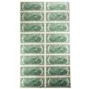 Image 2 : Uncut Sheet of (16) 1976 $2 Federal Reserve STAR Notes San Francisco