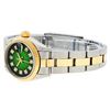 Image 6 : Rolex Ladies Two Tone 14K Green Vignette Diamond 26MM Datejust Watch