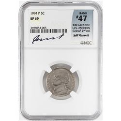 1994-P Jefferson Nickel Coin NGC SP69