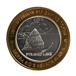 .999 Silver Sierra Sids Sparks, Nevada $10 Casino Limited Edition Gaming Token