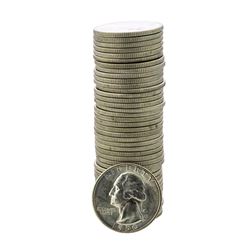 Roll of (40) Brilliant Uncirculated 1950-D Washington Quarter Coins