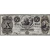 Image 1 : 1837 $10 Jackson County Bank Jacksonburgh, MI Obsolete Note