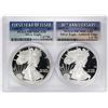 Image 1 : 1986-S & 2016-W $1 Proof American Silver Eagle Coin Set PCGS PR70DCAM