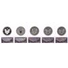 Image 2 : 2011 $1 American Silver Eagle 25th Anniversary (5) Coin Set ANACS MS70/PR70