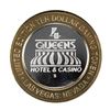 Image 2 : .999 Silver Four Queens Hotel & Casino  Nevada $10 Limited Edition Gaming Token
