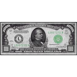 1934 $1,000 Federal Reserve Note San Francisco