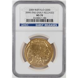 2009 $50 American Buffalo Gold Coin NGC MS70 Early Releases