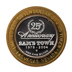.999 Fine Silver Sam's Town Casino Las Vegas $10 Limited Edition Gaming Token