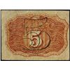 Image 2 : March 3, 1863 Five Cents Second Issue Fractional Currency Note