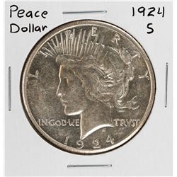 1924-S $1 Peace Silver Dollar Coin