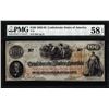 Image 1 : 1862 $100 Confederate States of America Note T-41 PMG Choice About Uncirculated 58EPQ