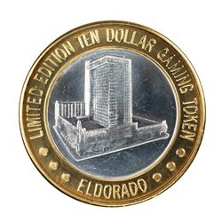 .999 Fine Silver Eldorado Reno, Nevada $10 Limited Edition Gaming Token
