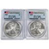 Image 1 : Lot of 2008-2009 $1 American Silver Eagle Coins PCGS MS70 First Strike