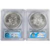 Image 2 : Lot of 2008-2009 $1 American Silver Eagle Coins PCGS MS70 First Strike