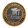 Image 2 : .999 Fine Silver Mirage Las Vegas, Nevada $10 Limited Edition Gaming Token